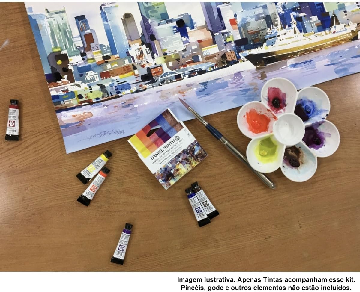 Daniel Smith Transparent Watercolor Paint, Extra Fine Jansen Kors (1), 6 Color Set, 0.16 fl oz (5 ml) (No.2), 285610405