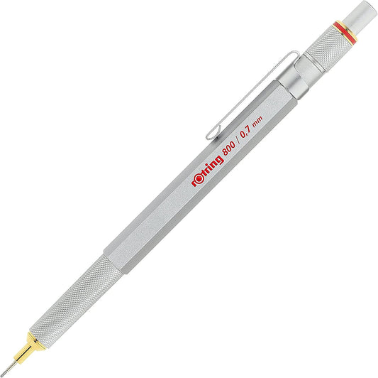 rOtring 800 Mechanical Pencil, 0.7 mm, Silver Metal Barrel