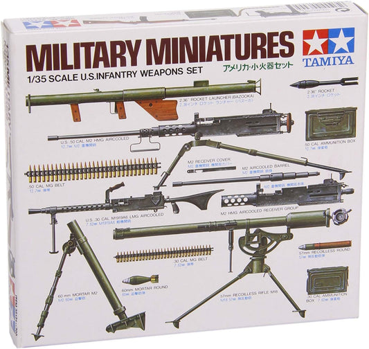 Tamiya 300035121-1:35 Diorama Set US Infantry Weapons