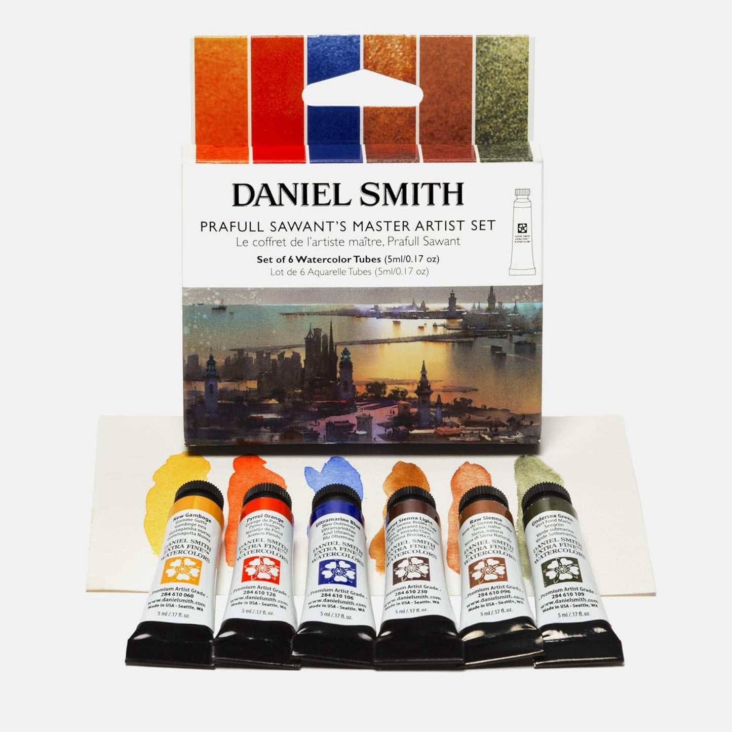 Daniel Smith 285610389 Prafull Sawants's Master Artist Set Watercolor Paint, 5ml, Multicolor 6, 0.16 Fl Oz (Pack of 6)