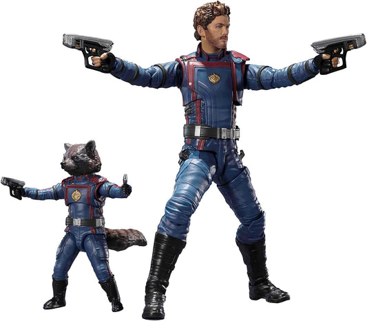 Tamashii Nations - Guardians of The Galaxy: Vol. 3 - Star Lord & Rocket Raccoon (Guardians of The Galaxy: Vol. 3), Bandai Spirits S.H.Figuarts Action Figure