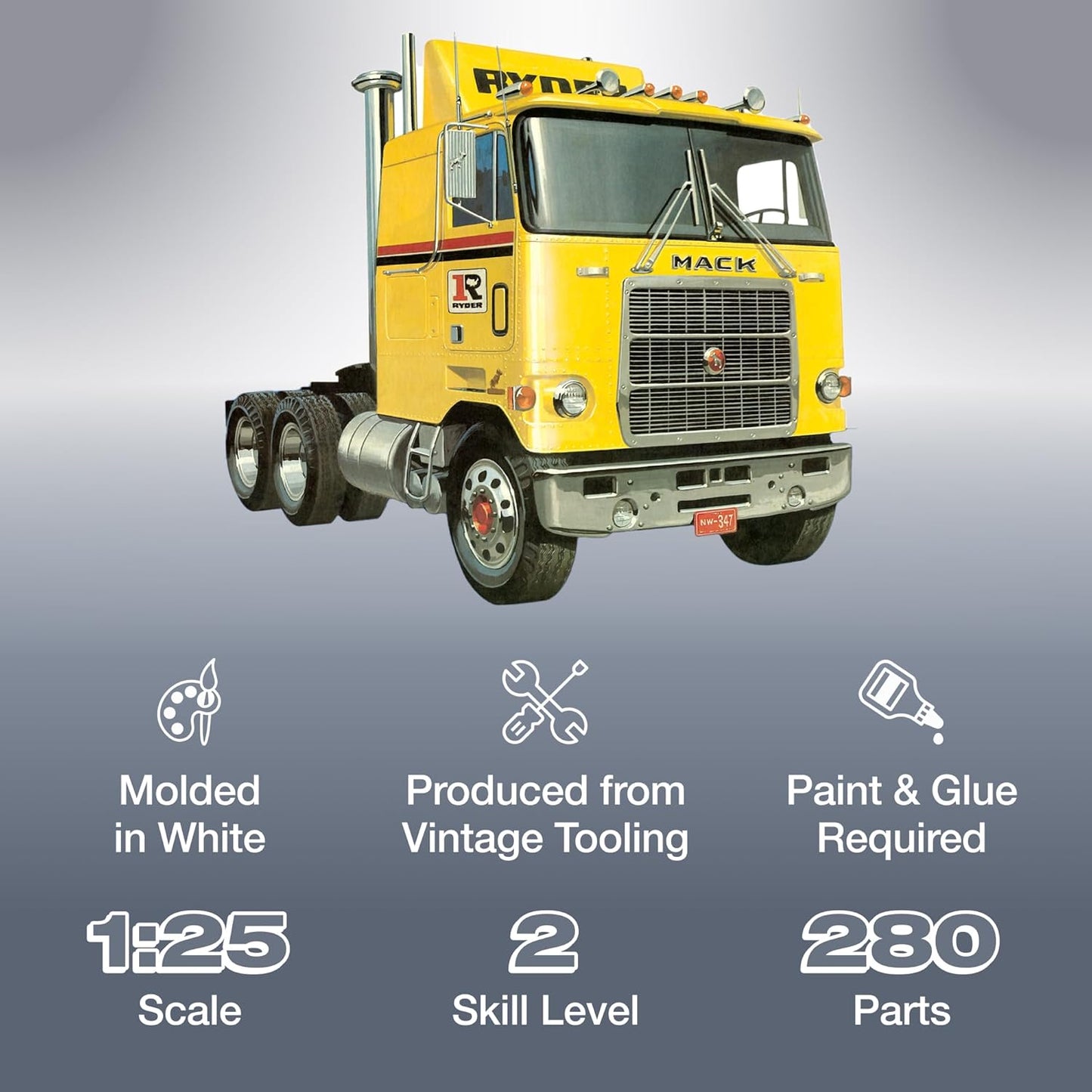 AMT - Mack Cruise-Liner Semi Tractor, 1:25 (AMT1062)