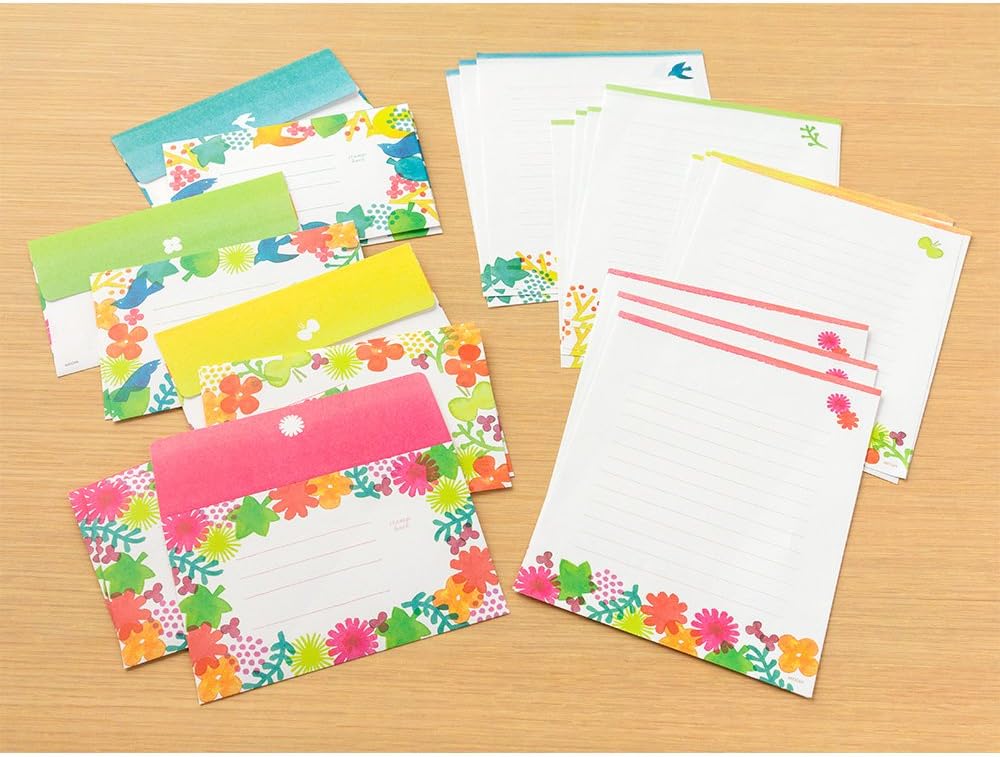 Midori 86451006 Parent Letter Set TEA TIME 4 Pattern