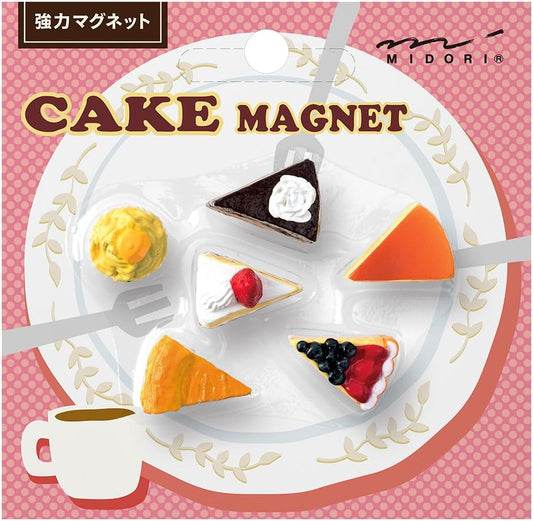 Midori 49868006 Magnetic Mini Cake A, 6 Pieces