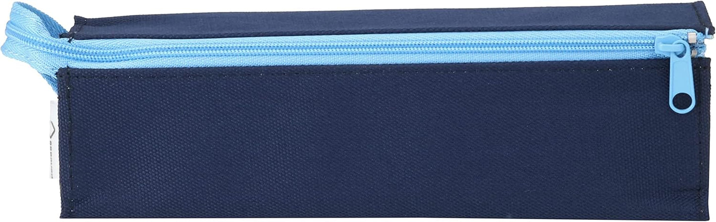 Kokuyo C2 Tray Type Pencil Case - Navy Light Blue