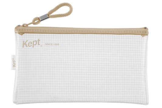 Kept Raymay Fujii KPF6031J Pencil Case, Clear Pen Case, Beige