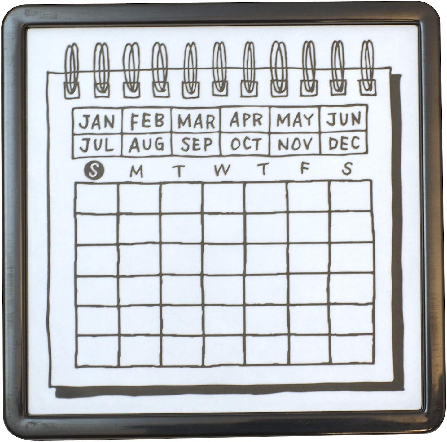 DESIGNPHIL 35399006 Midori Stamp Penetrating Stamp Calendar Pattern