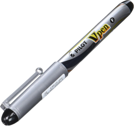 PILOT Fine-Nib Disposable Fountain Pen, Black Ink (SVP-20NS-B)