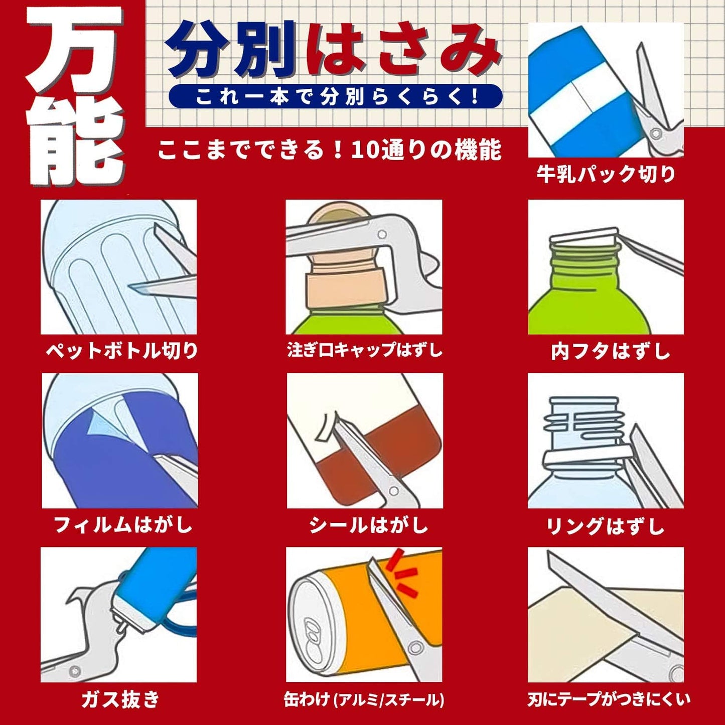 Sunstar Stationery S3716317 All-Purpose Sorting Scissors