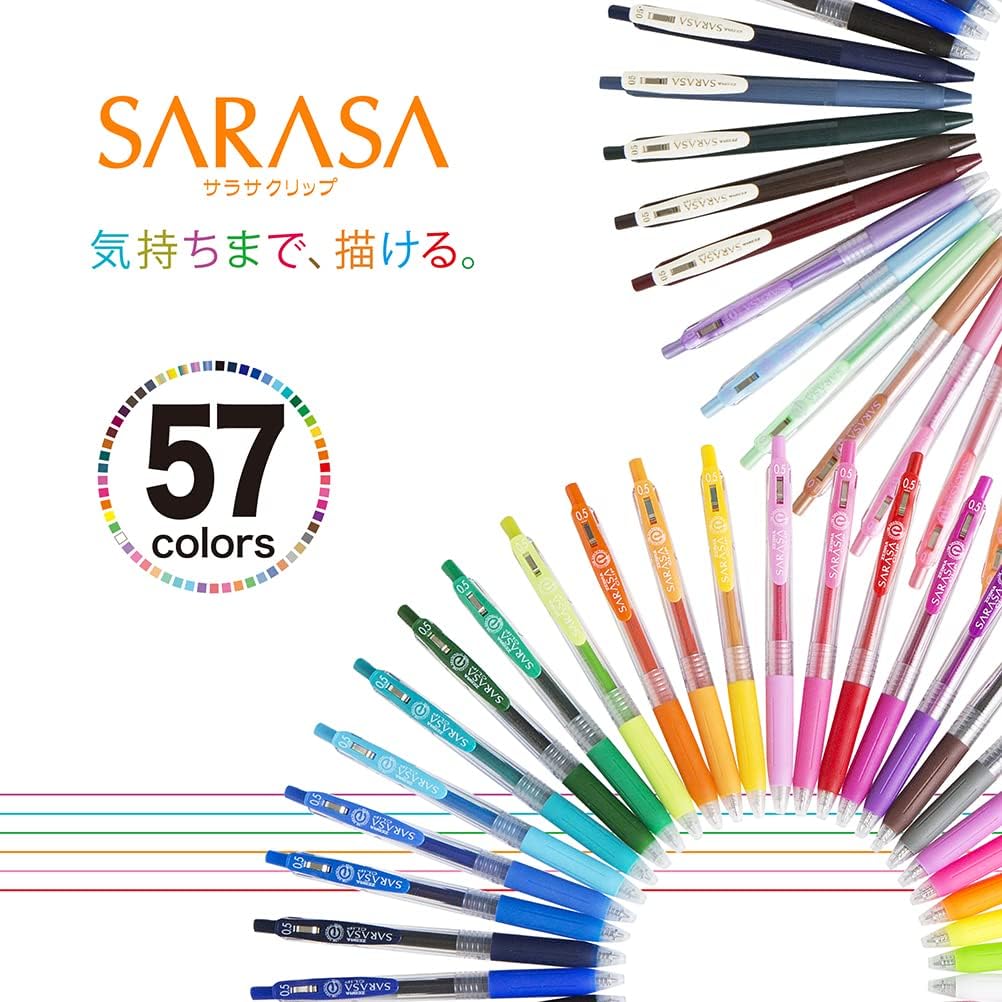 ZEBRA Sarasa Clip 0.5, 5 Color Set (JJ15-5CA)