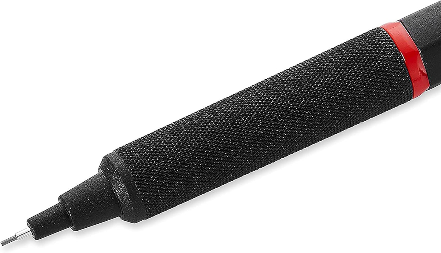 rOtring Rapid Pro Mechanical Pencil, 0.5 mm, Matte Black Finish, Precision Writing and Sketching Instrument with Comfortable Grip