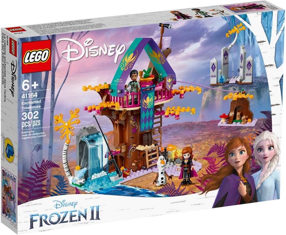 LEGO Disney Princess Enchanted Treehouse, Includes Anna, Olaf and Mattia Minifigures, Adventures in The Woods, Frozen 2 Toy (41164)