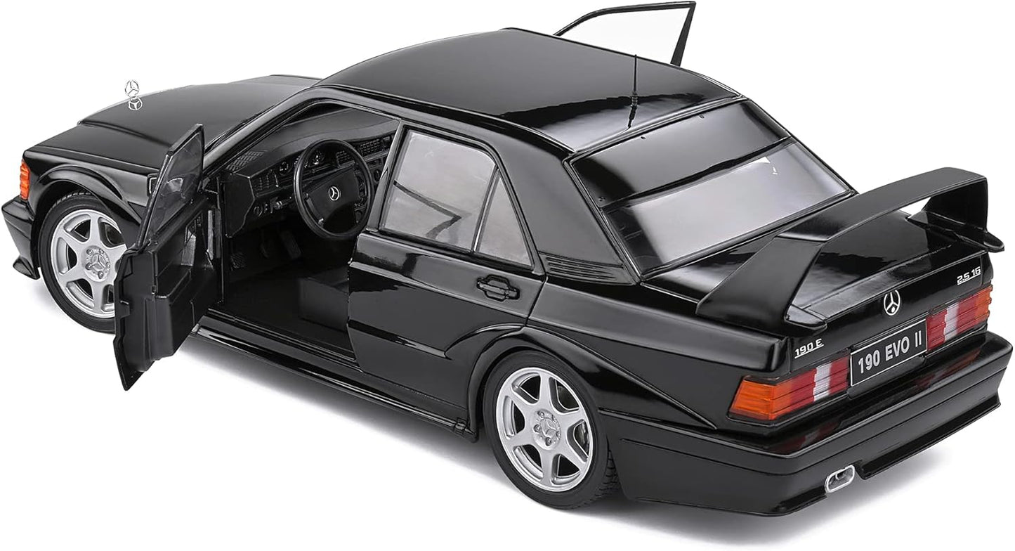 Solido 1990 Mercedes-Benz 190 Evo II W201 Black 1:18