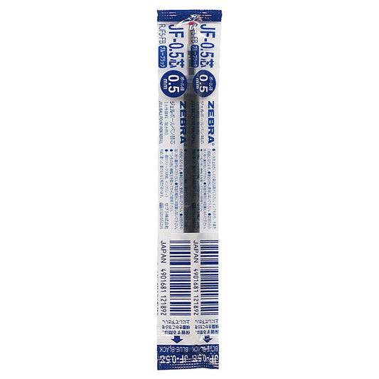 Zebra JF-0.5 Gel Ink Pen Refill - 0.5 mm - Blue Black