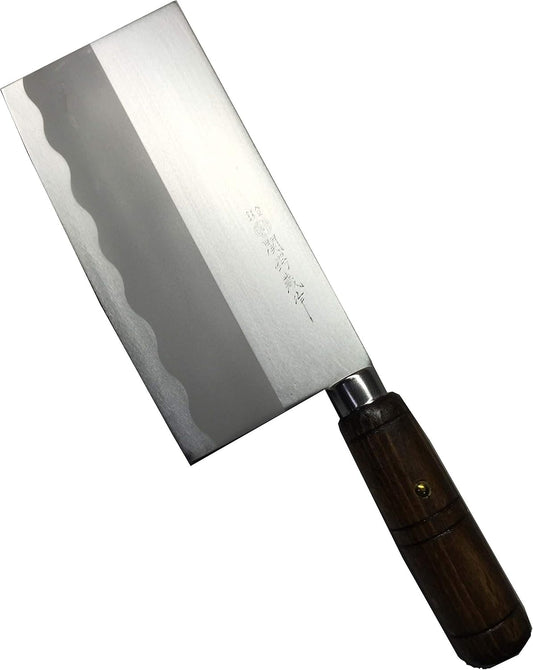 JapanBargain 1564, Chinese Chopping Knife Japanese Butcher Knife High Carbon Stainless Steel Kitchen Cleaver chef knives with Wooden Handle for Home and Restaurant, Made in Japan
