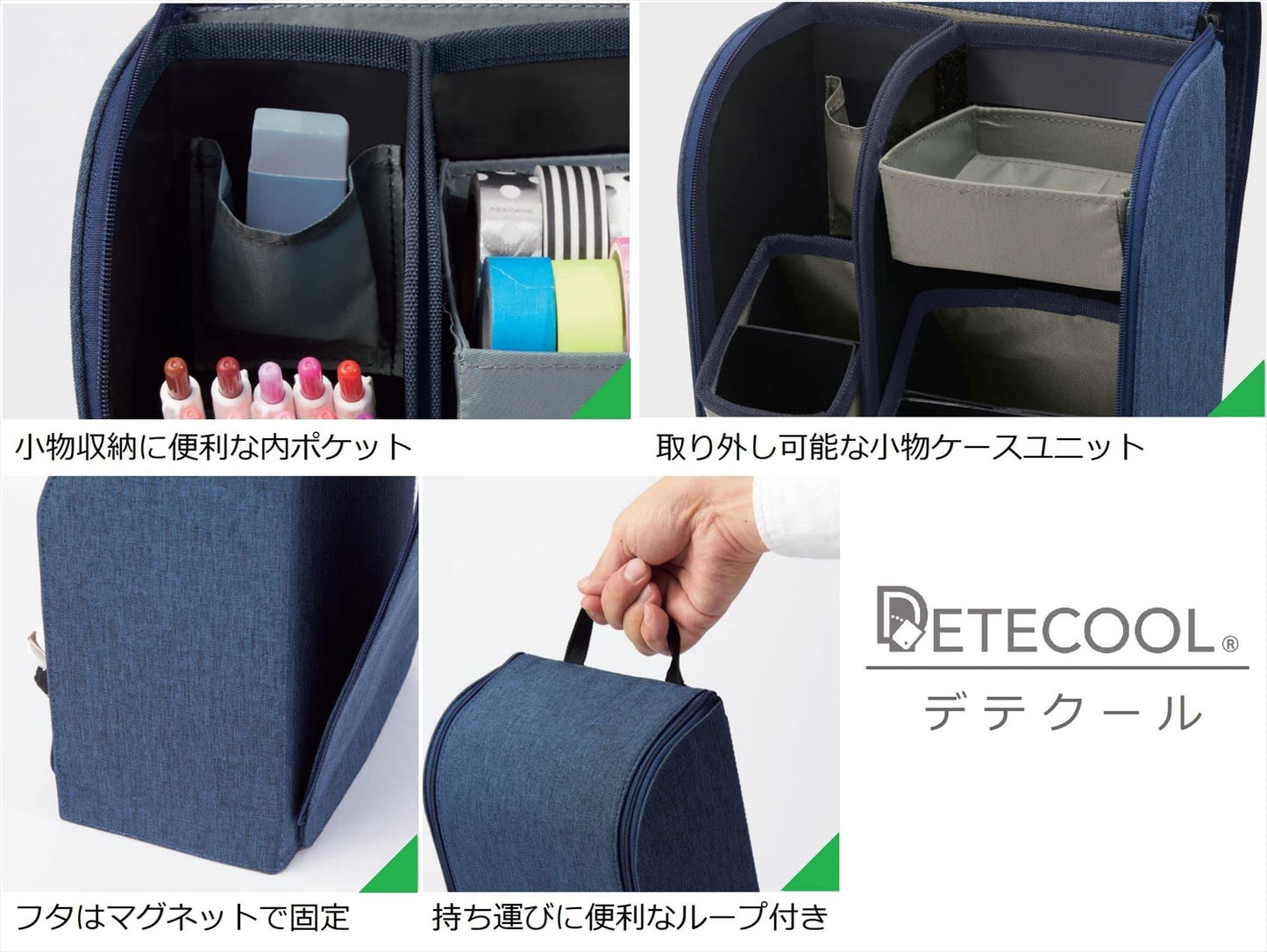Raymay Fujii BT5012 Pen Stand, Detecure Combo, Navy