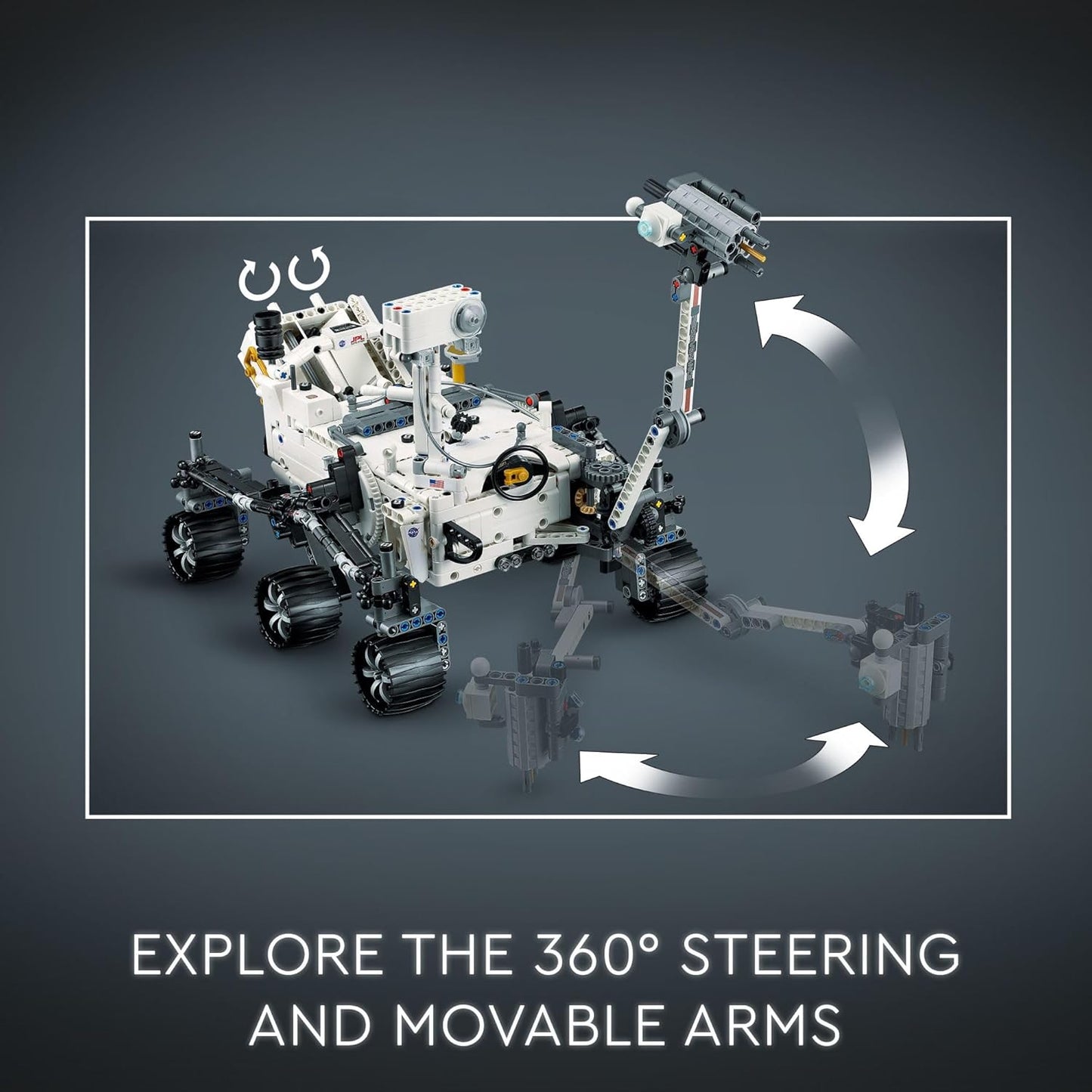 LEGO Technic NASA Mars Rover Perseverance Space Model with AR Application Experience, Construction Toy Vehicle Science and Engineering, Gift for Boys and Girls 10 Years Old and Over 42158