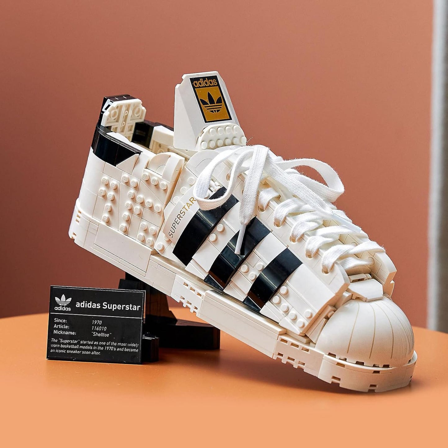 LEGO?? Icons adidas Originals Superstar 10282 Building Kit; Build and Display the Iconic Trainer