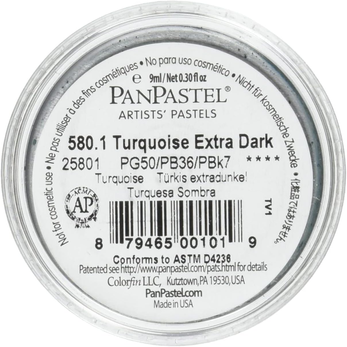 PanPastel Ultra Soft Artist Pastel, Turquoise Extra Dark