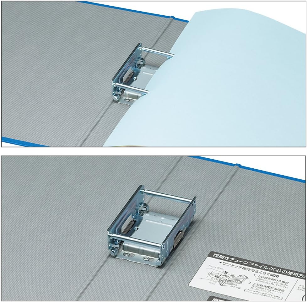 Kokuyo tube file K2 casement A4 vertical 800-sheet 2 hole blue K2 off -ETB680B