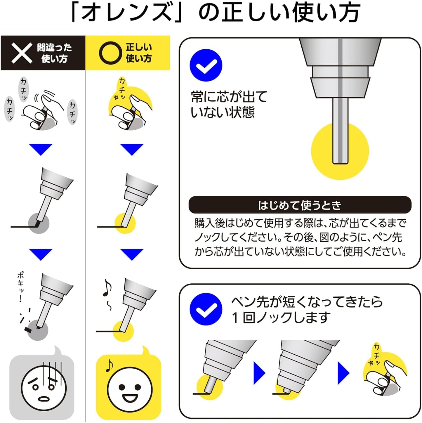 Pentel Mechanical Pencil, Orenz, 0.5mm, Navy (XPP505-C2)