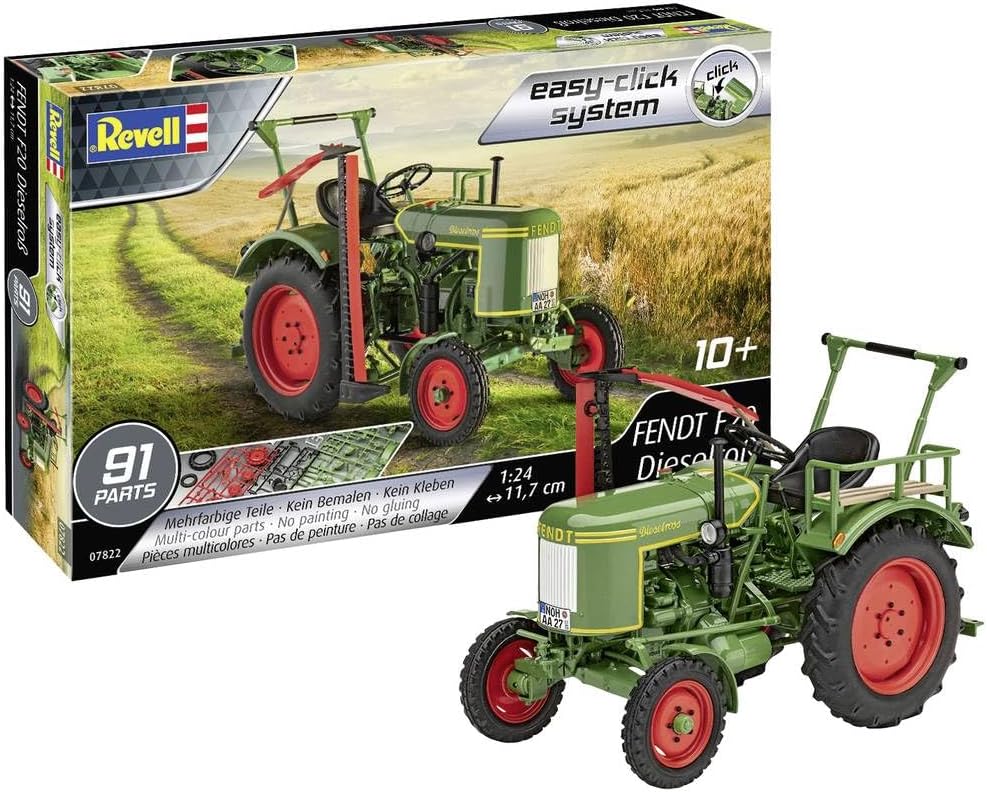 Revell 07822 Fendt F20 Dieselross Tractor (Easy-Click) Model Kit 1:24 Scale