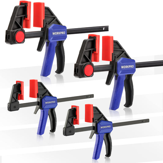 WORKPRO Mini Clamps, F-Type Clamps, Set of 4