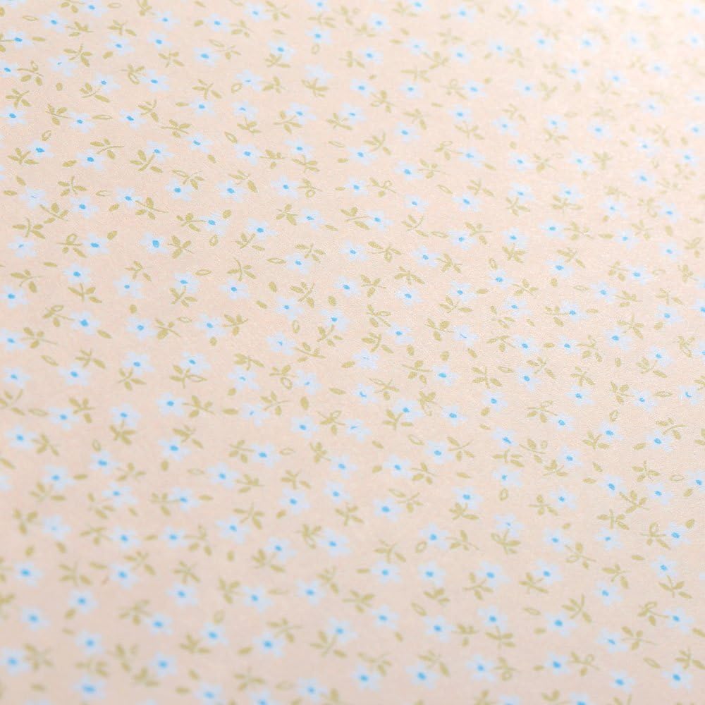 Designphil Floral Print Bi-Fold Shikishi, Pink, 272242 mm, 1 Sheet