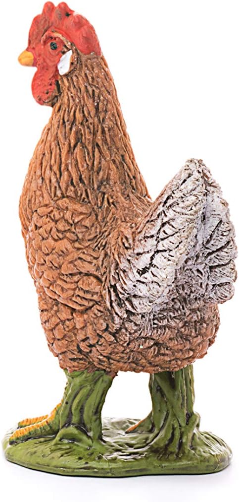 Schleich Farm World, Realistic Farm Animal Toys for Kids and Toddlers, Hen Chicken Figurine, Ages 3+