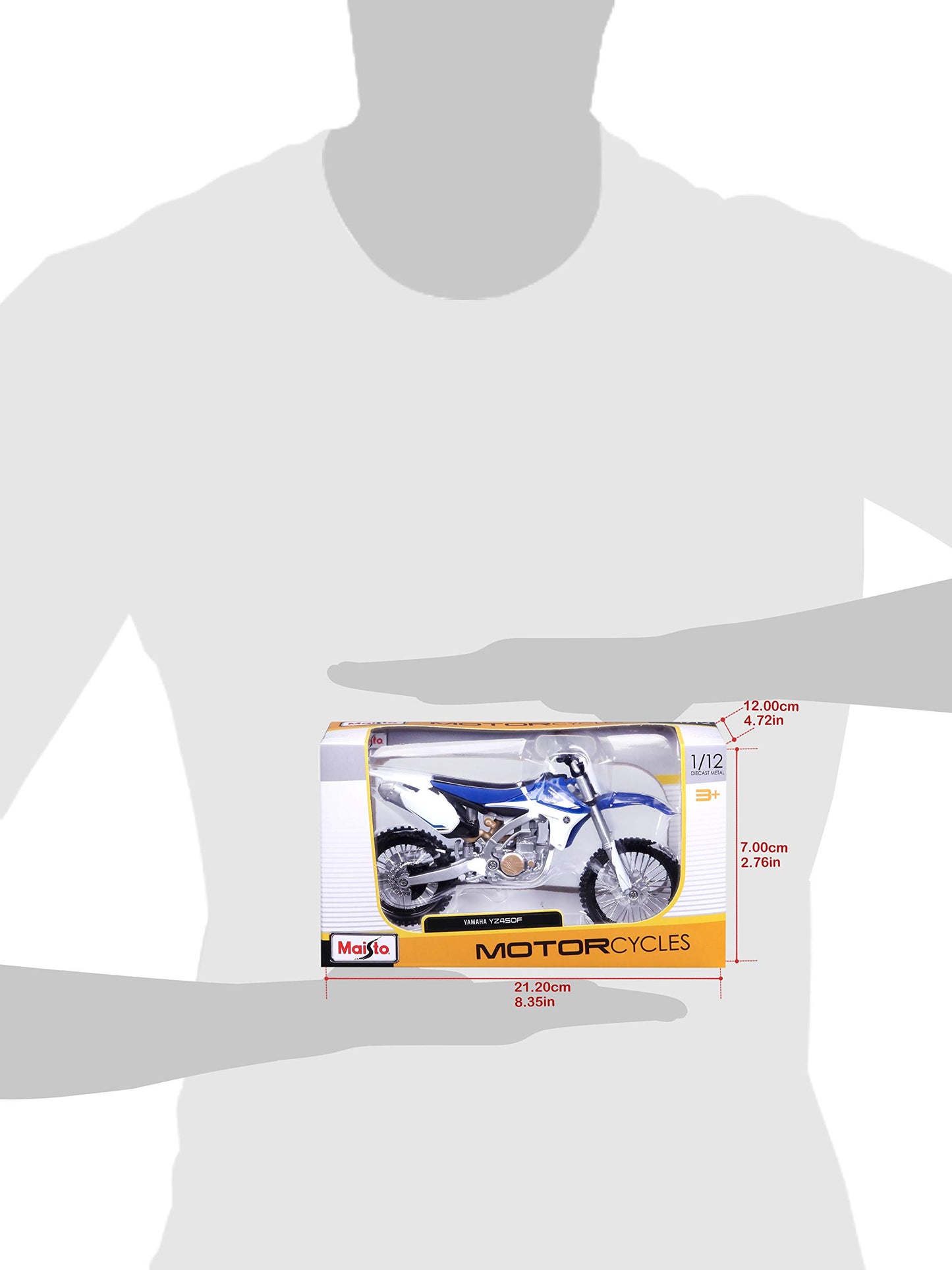 Maisto 13021 1/12 Yamaha YZ450F Motocross Bike