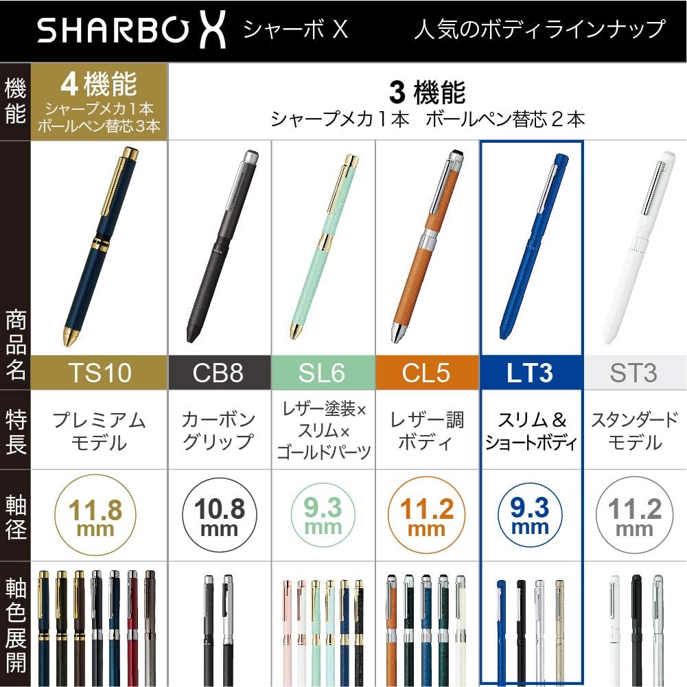 ZEBRA SB22-S Multifunction Pen Sharbo X LT3 Silver