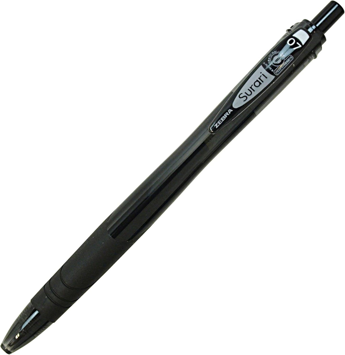 ZEBRA Surari Emulsion Ink Pen - 0.7 mm - Dark Black Body - Black Ink