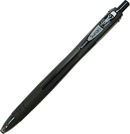 ZEBRA Surari Emulsion Ink Pen - 0.7 mm - Dark Black Body - Black Ink