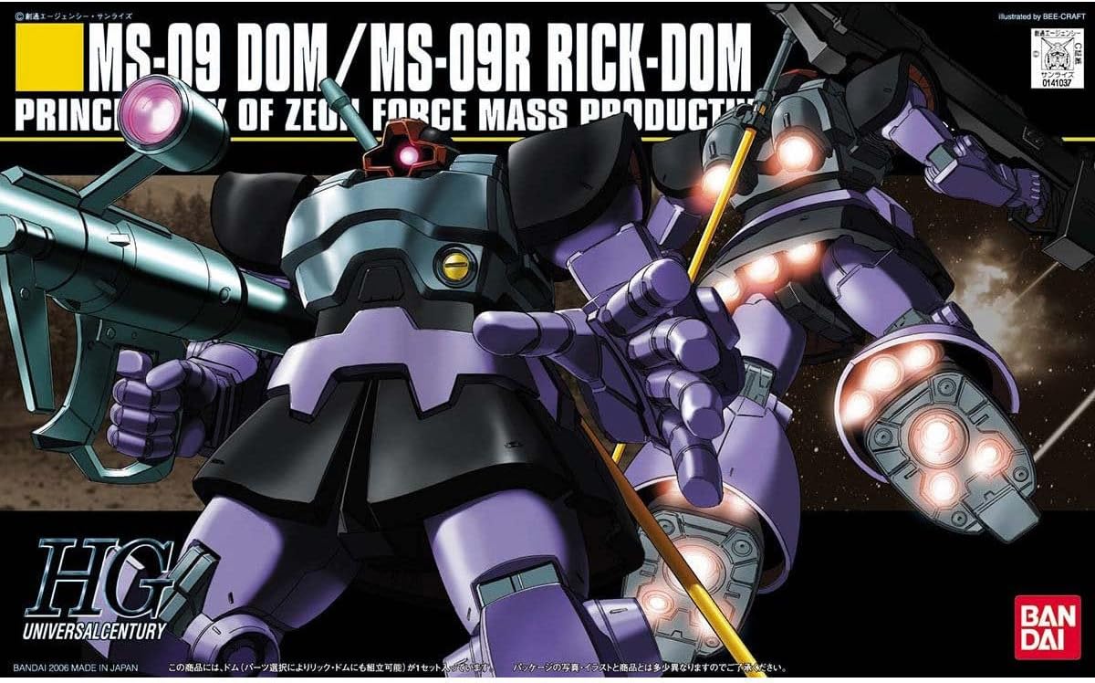 Bandai Spirits #59 Dom/Rick-Dom Mobile Suit Gundam, Bandai HGUC 1/144