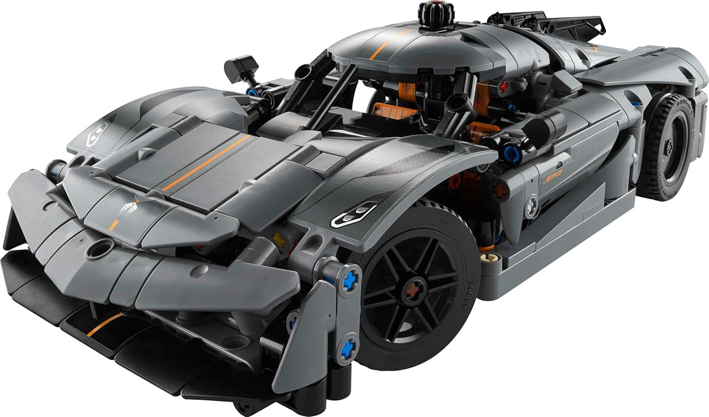 LEGO 42173 Technic Koenigsegg Jesko Absolut Supersportwagen in Grau