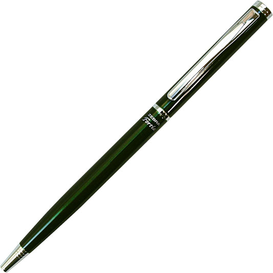 ZEBRA Fortia 500 Twist Ballpoint Pen - 0.7 mm - Green Body - Black Ink (BA81-G)