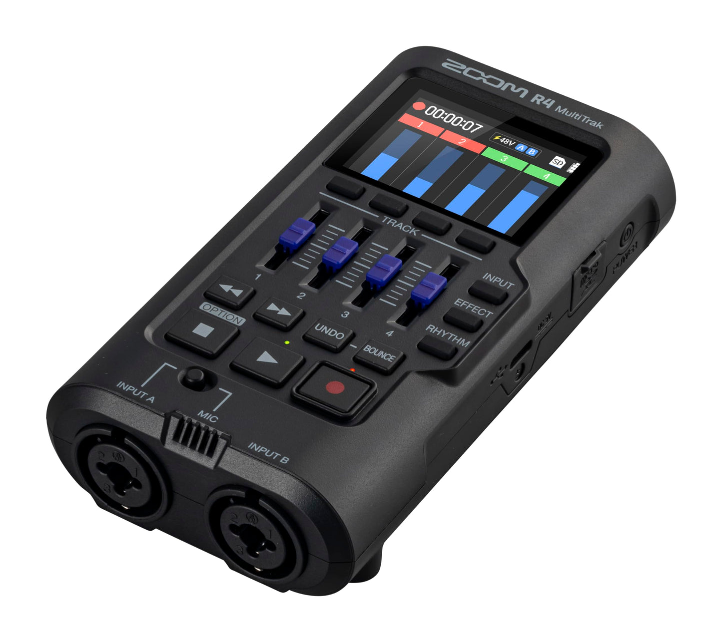 ZOOM Zoom R4 Portable Multitrack Recorder Black Support 32bit Float Audio 4 Tracks