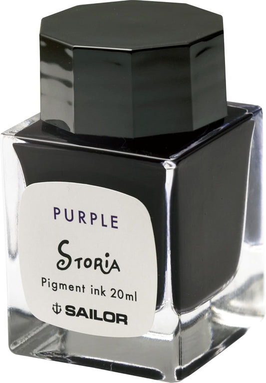Sailor 131006250 Fountain Pen, Pigment Bottle Ink, Storia, 0.7 fl oz (20 ml), Purple