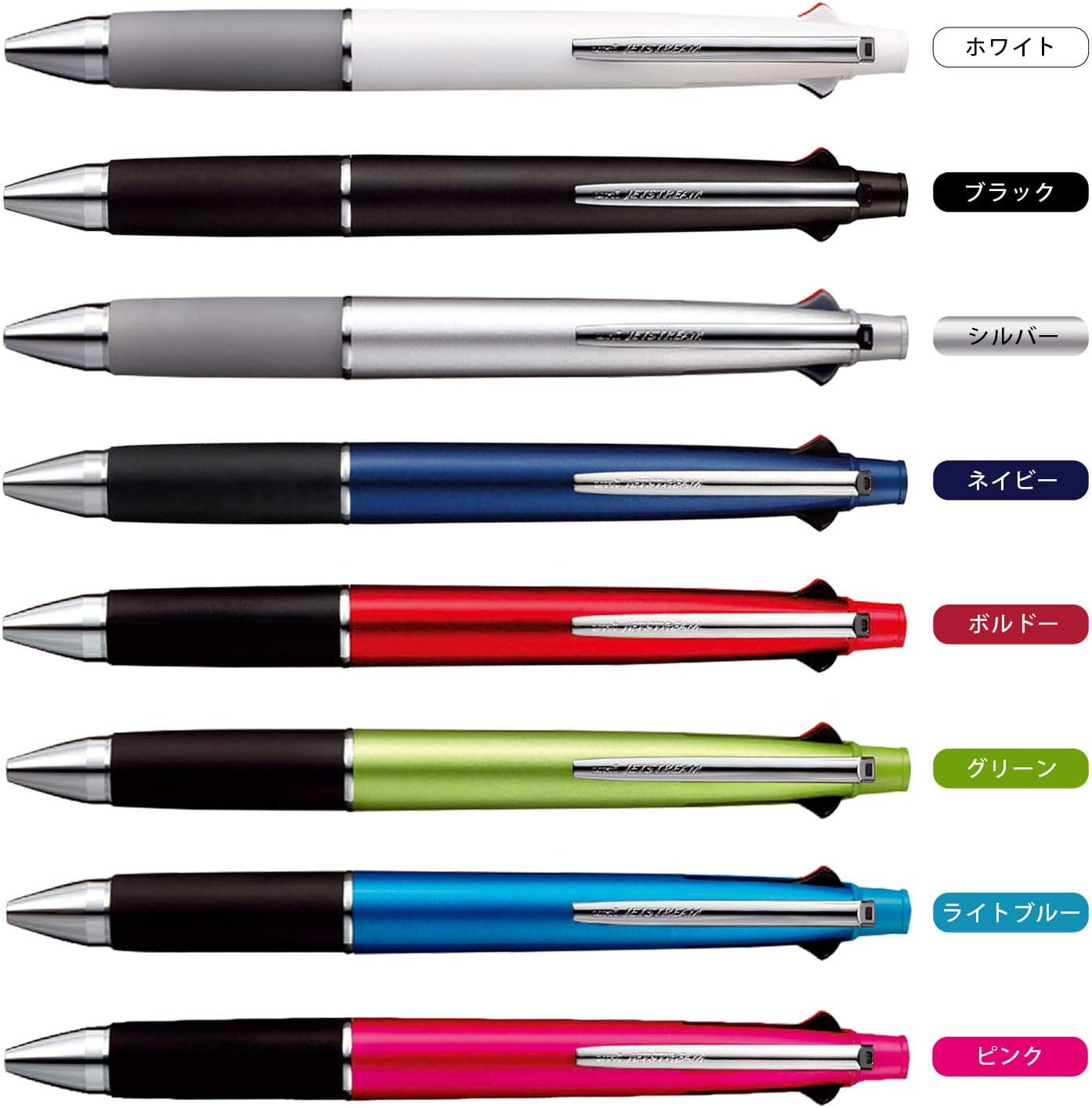 uni JETSTREAM 4&1 Red, Green, Blue, and Black 0.7mm Ballpoint Multi Pen and 0.5mm Mechanical Pencil (Green)