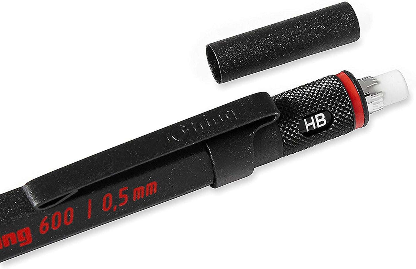 ROtring 600 Metal Mechanical Pencil, 0.5mm, Black Barrel, Perfect for Drafting, Engineering, Architecture Professionals