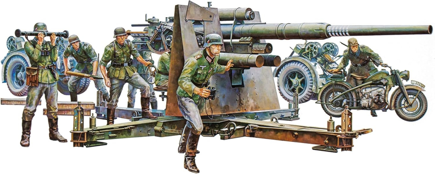Tamiya Models German 88mm Gun Flak 36.37 Model Kit