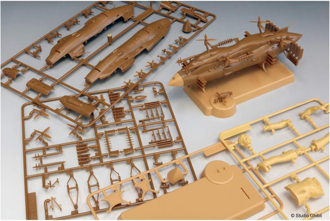 Finemolds Laputa: Castle in The Sky Goliath (with 1/20 Colonel Muska Figure) (Plastic Model)