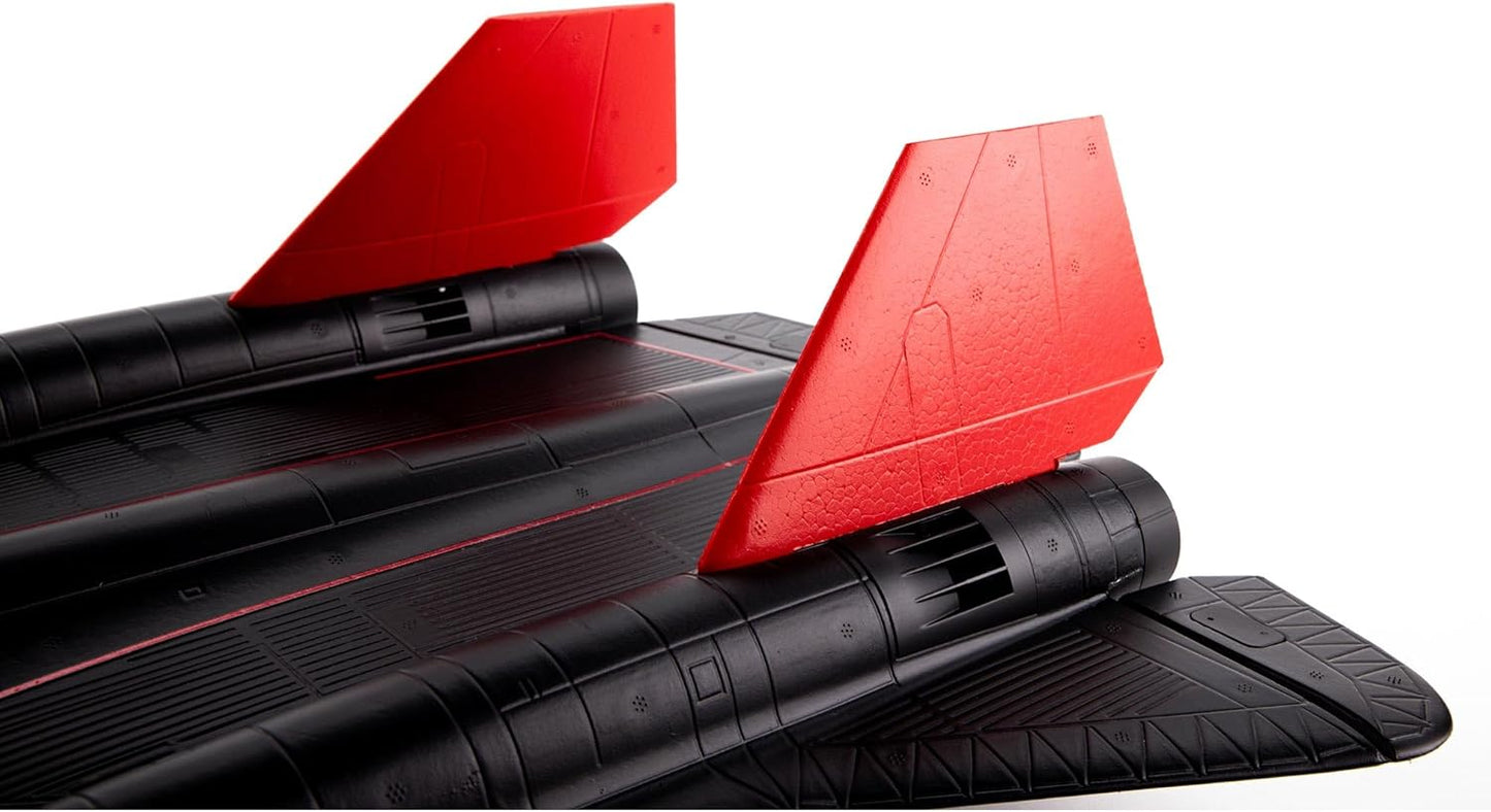 E-flite RC Airplane SR-71 Blackbird 40mm Twin EDF BNF Basic Transmitter Battery and Charger Not Included EFL02050