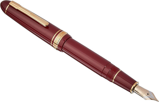 PLATINUM Fountain Pen President #10 Burgundy and Gold- PTB20000P - M