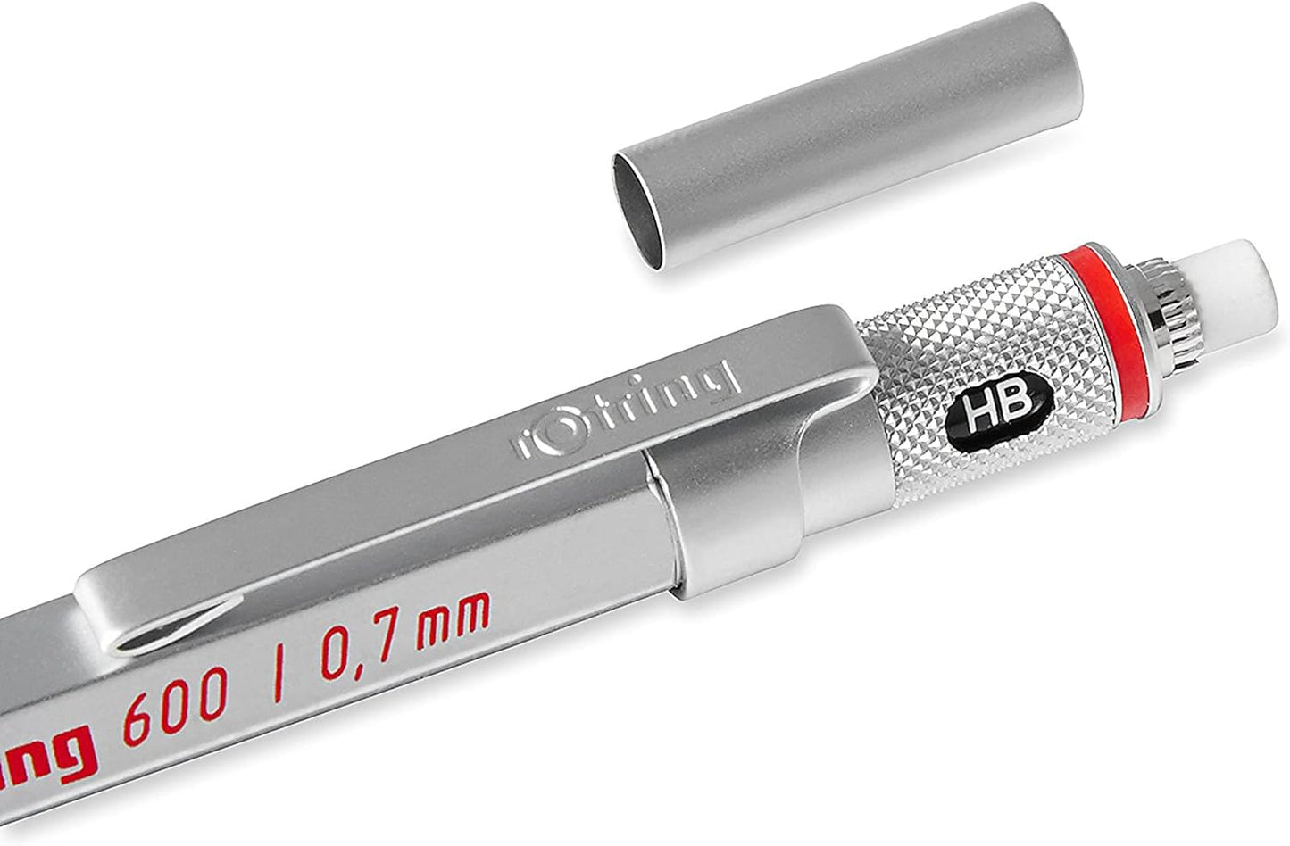 Rotring 600 Mechanical Pencil, 0.7 mm, Silver