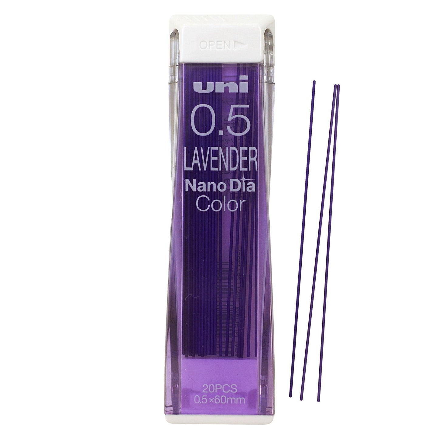 uni Color Mechanical Pencil 0.5mm Lead, Nanodia, Lavender, 0.5mm Lead