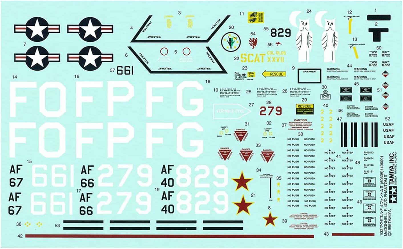 Tamiya 60305 1/32 Mcdonnell F-4 C/D Phantom II Plastic Model Airplane Kit