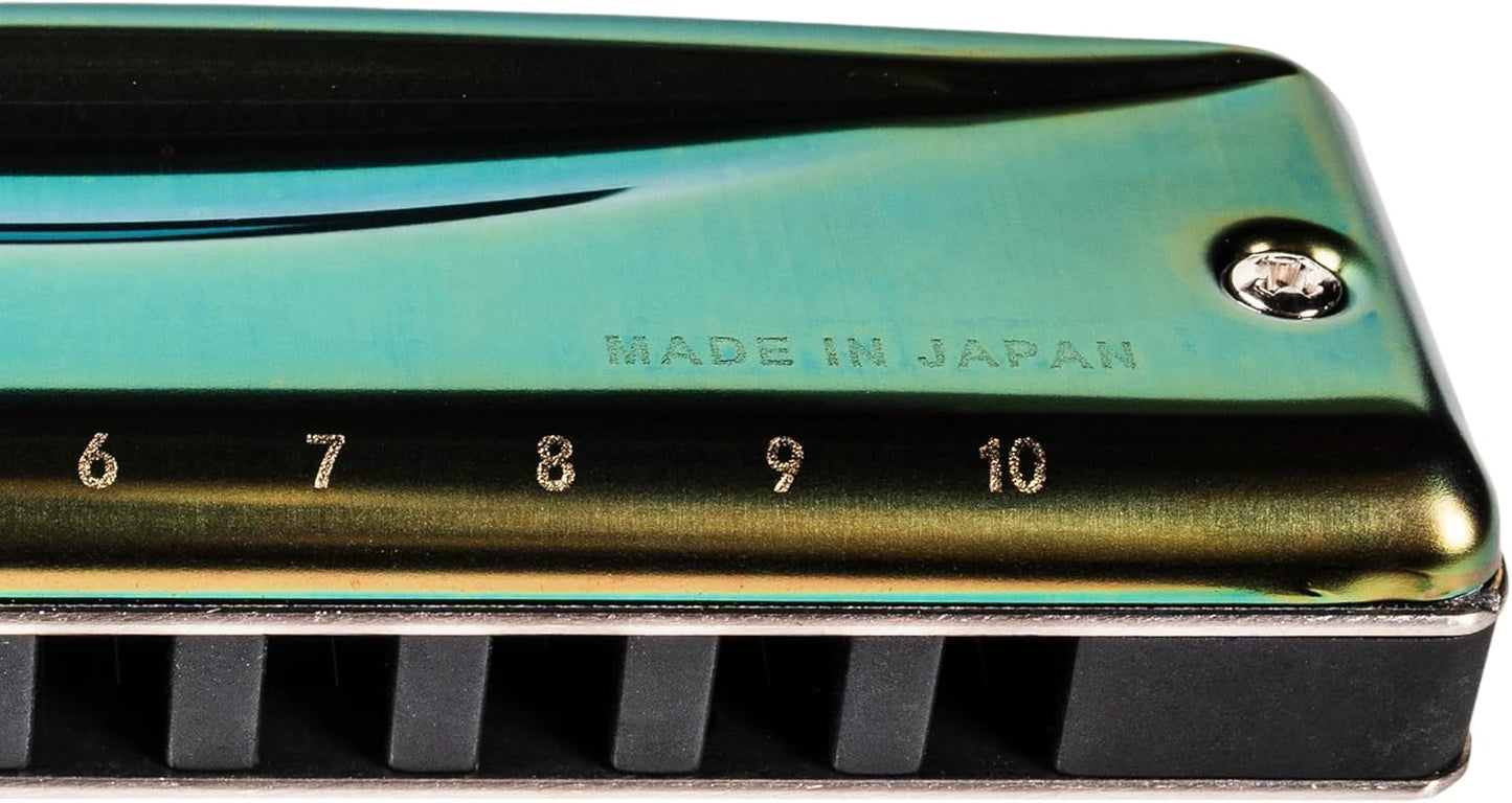 Suzuki C-20-AB Olive 10-Hole Diatonic Harmonica, Key of Ab