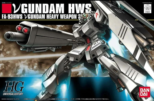 HGUC Mobile Suit Gundam Char's Counterattack Nu Gundam (Heavy Weapon System Equipped Type) 1/144 Scale Pre-Colored Plastic Model