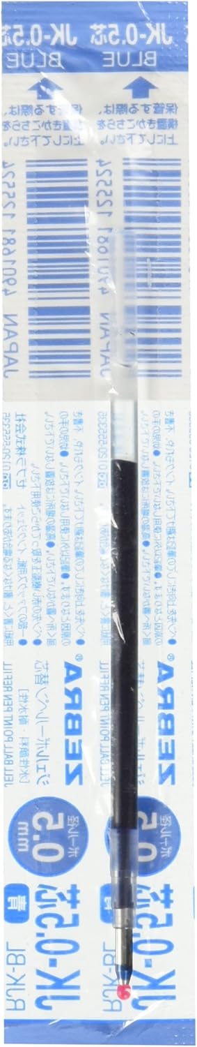 ZEBRA Gel Ballpoint Pen Refill for Sarasa Multi Function Pen Blue Ink, 0.5mm Point (RJK-BL)